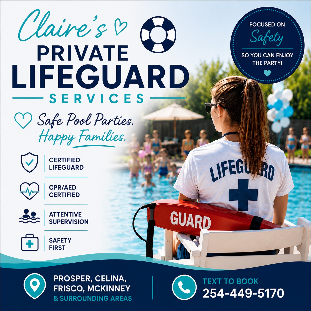 Claire’s Private Lifeguard Services