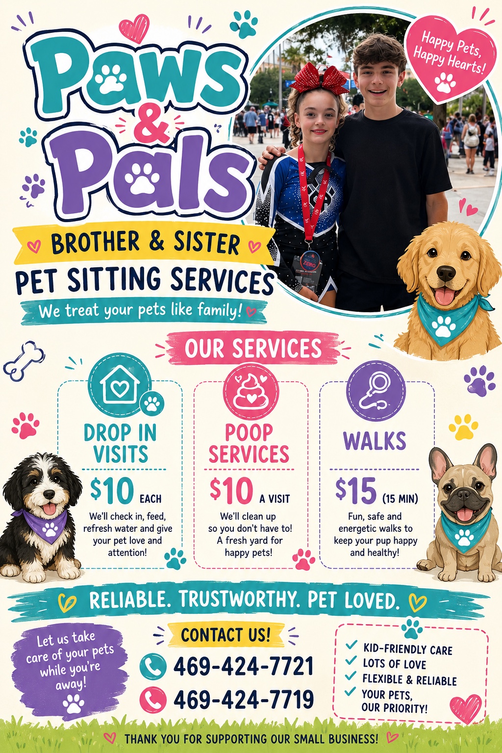 Blake and Oliviah’s Pet Sitting